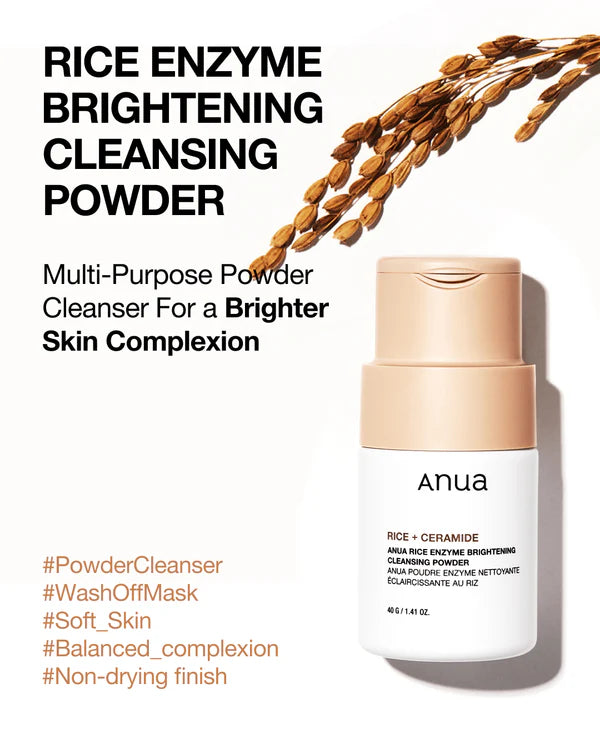 Anua Rice Enzyme Brightening Cleansing Powder