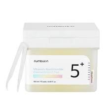 Numbuzin No. 5 Vitamin Niacinamide Concentrated Toner Pads