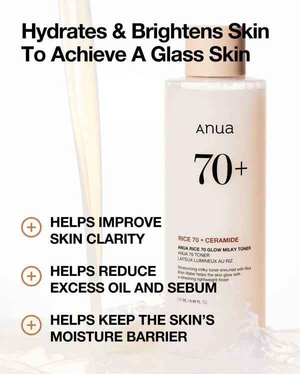 Anua Rice 70 Glow Milky Toner